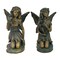 Northlight Set of 2 Bronze Kneeling Fairies With Flowers and a Butterfly Outdoor Garden Statues - 7"